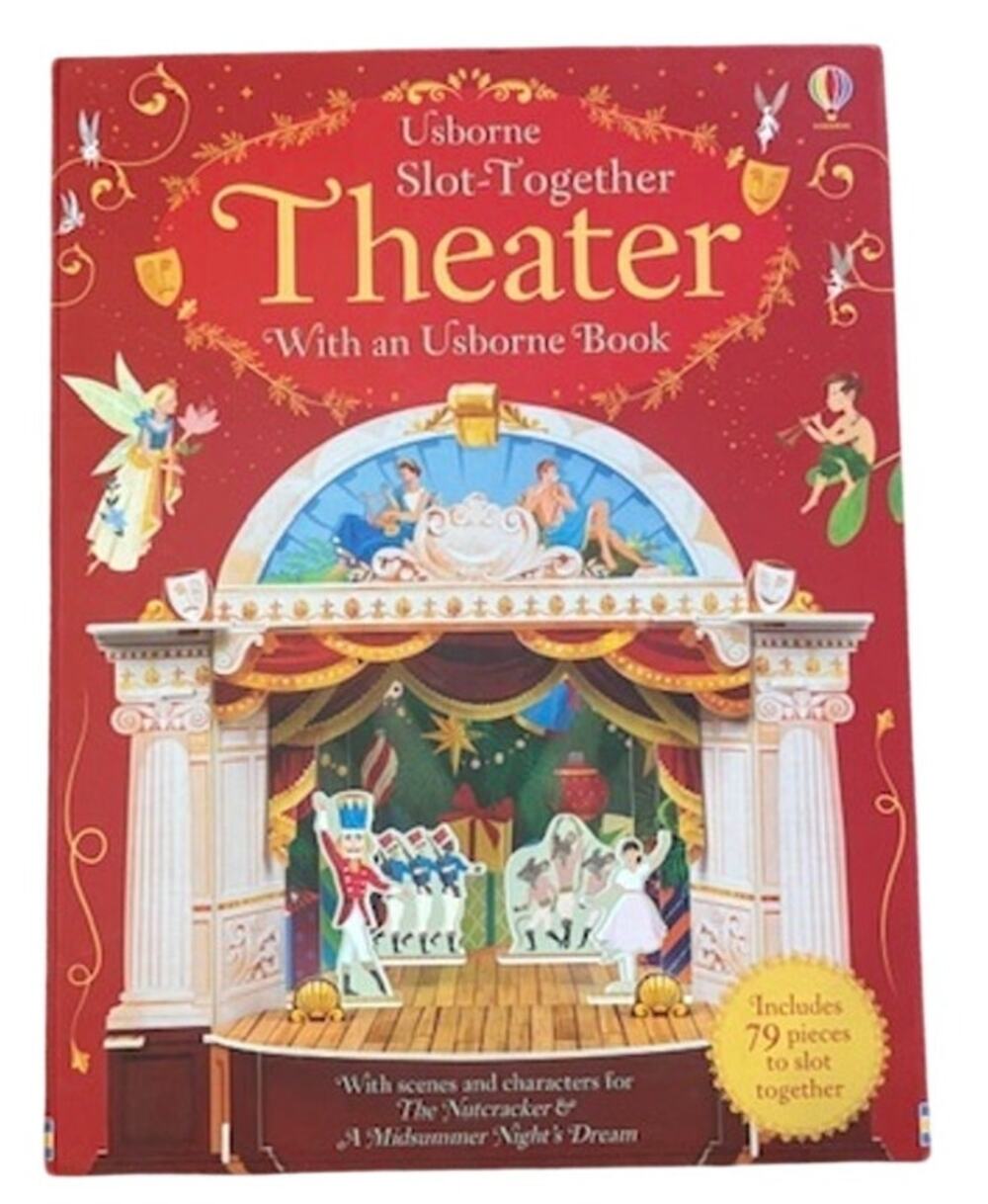 Usborne Slot Together Theater Book Press-Out Play Set And Story Book